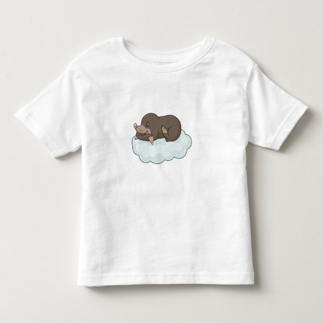 Camiseta Infantil Mole on Clouds (Frente)
