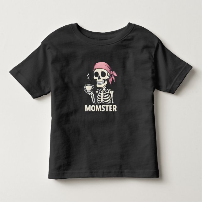 Camiseta Infantil Momento - Legal Mãe Esqueletreto (Frente)