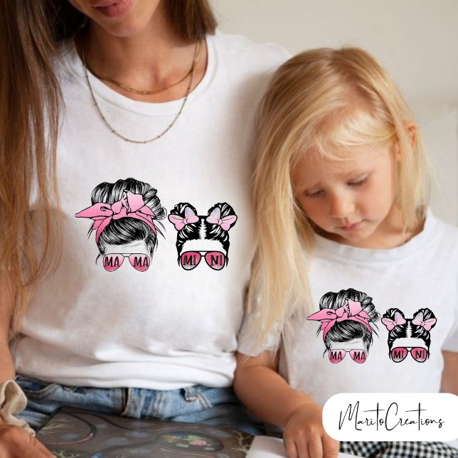 Camiseta Infantil momlife mother and daughter t-shirt for mother's d (Criador carregado)