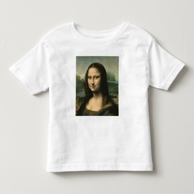 Camiseta Infantil Mona Lisa, c.1503-6 (Frente)
