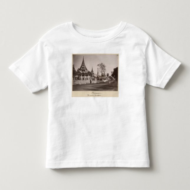 Camiseta Infantil Monastério e pagodes de Wayzayanda em Moulmein (Frente)