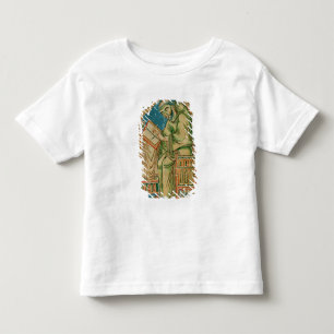 Camiseta Infantil Monge Eadwine no trabalho no manuscrito,