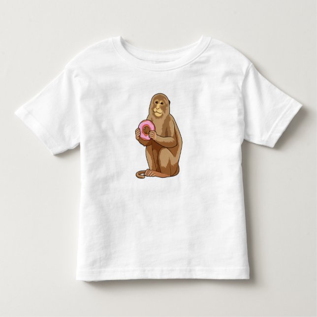 Camiseta Infantil Monkey with Donut (Frente)