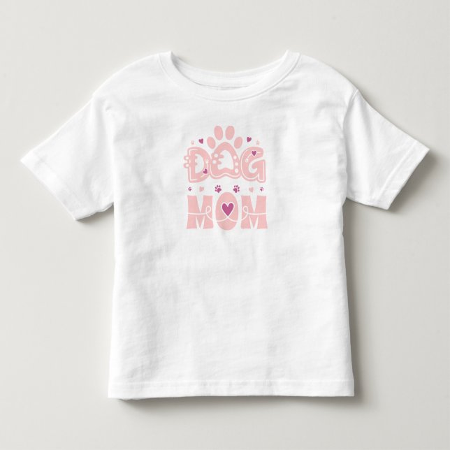 Camiseta Infantil Monograma MÍNIMO de MÃE DE CACHORRO (Frente)
