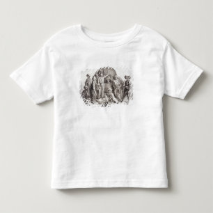 Camiseta Infantil Monsieur Drovetti e seus seguidores que usam um