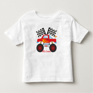 Camiseta Infantil Monster truck do T da criança do miúdo