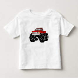 CAMISETA INFANTIL MONSTER TRUCK VERMELHO