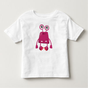 Camiseta Infantil Monstro Bonito, Monstro Rosa, Monstro Engraçado, B