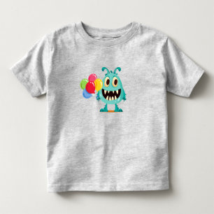 Camiseta Infantil Monstro/Cartoon/alienígena