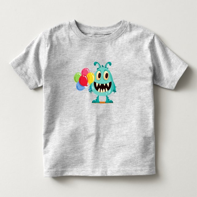 Camiseta Infantil Monstro/Cartoon/alienígena (Frente)