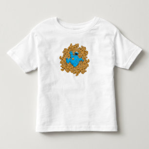 Camiseta Infantil Monstro Come Biscoitos e Biscoitos Vintage