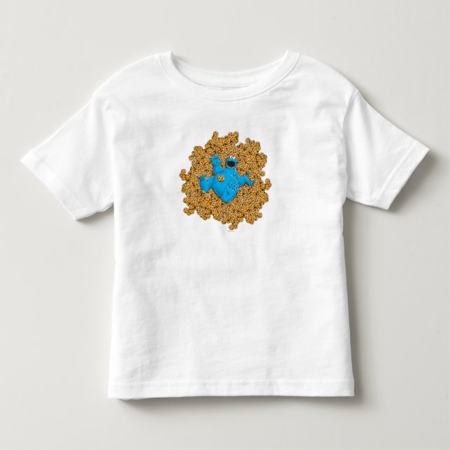 Camiseta Infantil Monstro Come Biscoitos e Biscoitos Vintage (Frente)