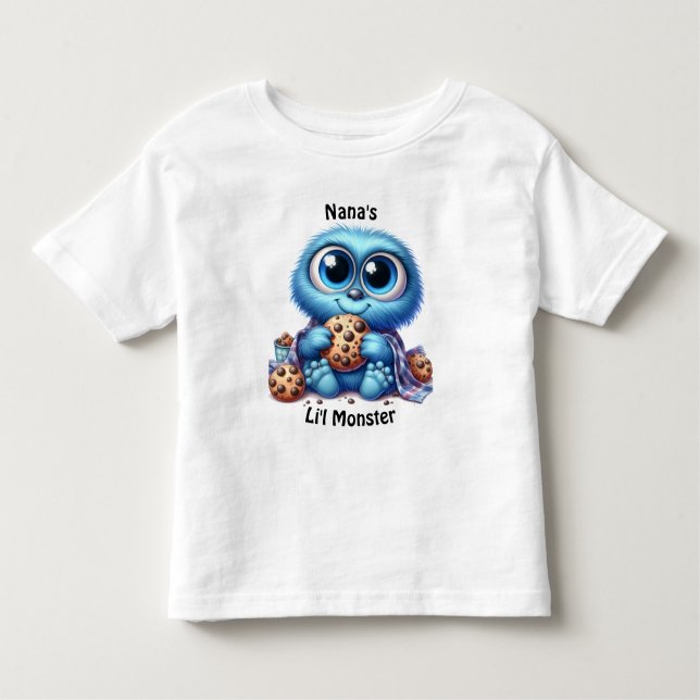 Camiseta Infantil Monstro de cookies (Frente)