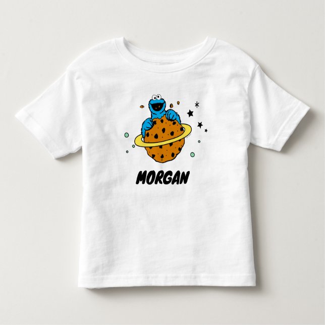 Camiseta Infantil Monstro de cookies | Fora deste mundo | Adicione s (Frente)