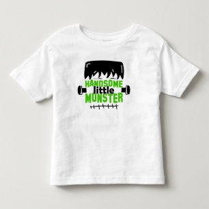 Camiseta Infantil Monstro Frankenstein de Halloween Bonitinho