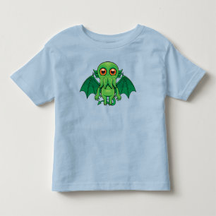 Camiseta Infantil Monstro Verde Cthulhu