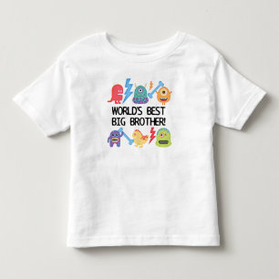 Camiseta Infantil Monstros Mundo Melhor Irmão Grande