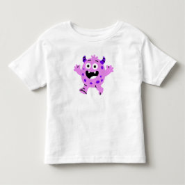 Camiseta Infantil Monstrosinhos Roxos Felizes