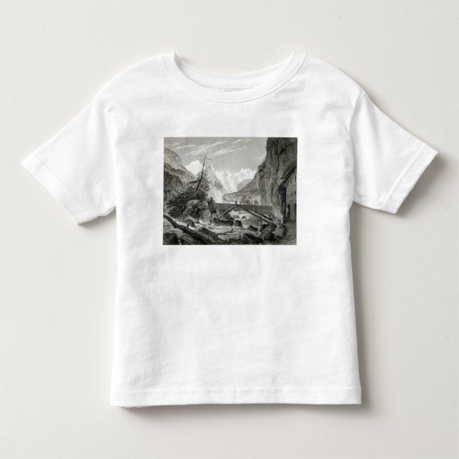 Camiseta Infantil Mont Blanc dos banhos de St. Didier (Frente)