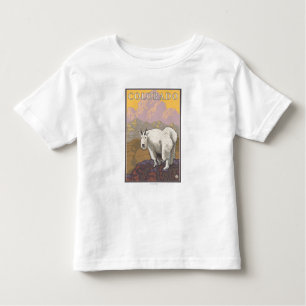 Camiseta Infantil Montanha branca GoatColorado