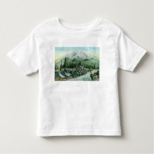 Camiseta Infantil Montanha da estrada de ferro pacífica do sul