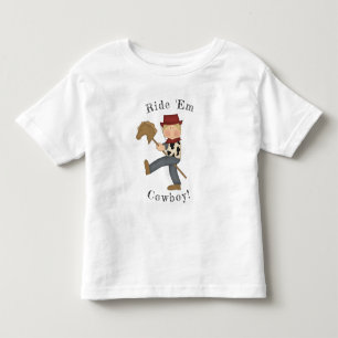 Camiseta Infantil Montar neles, Cowboy (Cabelo Loiro)