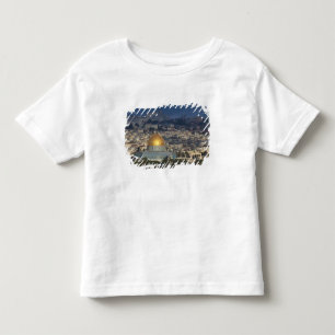 Camiseta Infantil Monte do Templo e Cúpula da Rocha, amanhecer