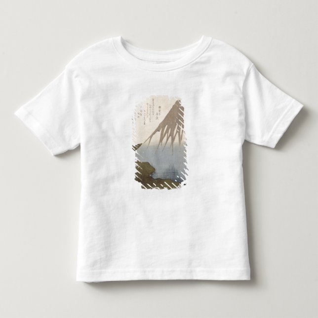 Camiseta Infantil Monte Fuji sob a neve (Frente)