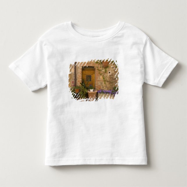 Camiseta Infantil Montefollonico, Val d'Orcia, província de Siena, 2 (Frente)