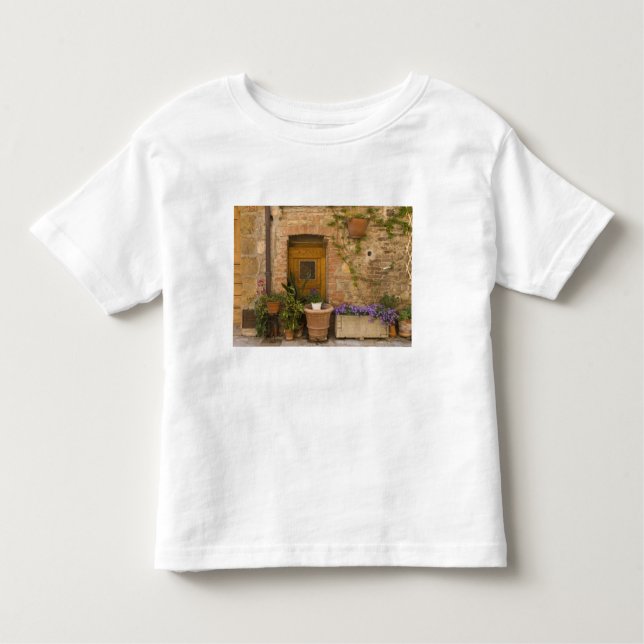 Camiseta Infantil Montefollonico, Val d'Orcia, província de Siena, 2 (Frente)