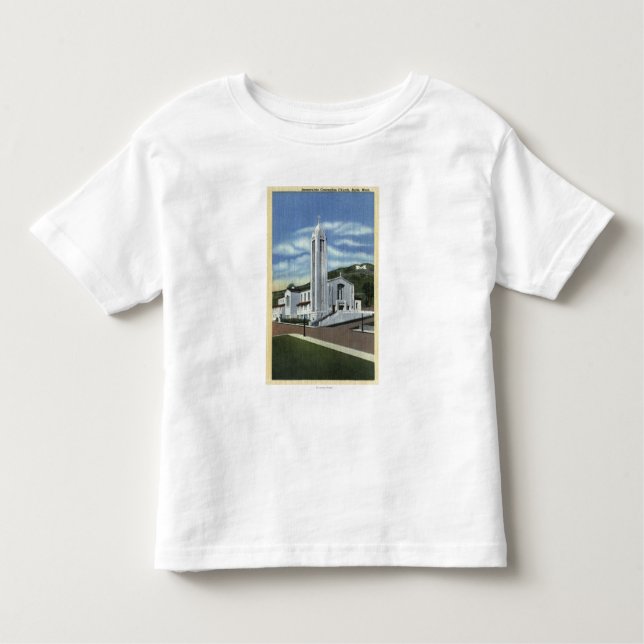 Camiseta Infantil Montículo, Montana - igreja da concepção imaculada (Frente)