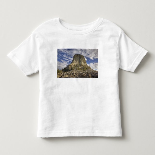 Camiseta Infantil Monumento Nacional Devils Tower (Frente)