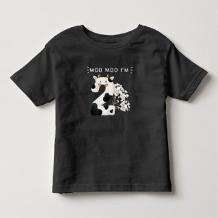 Camiseta Infantil Moo, sou dois segundos aniversários de Sons de Vac