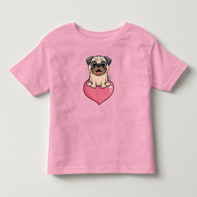 Camiseta Infantil Mops (Frente)