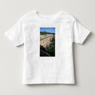 Camiseta Infantil Moradias de penhasco indianas do povoado indígeno