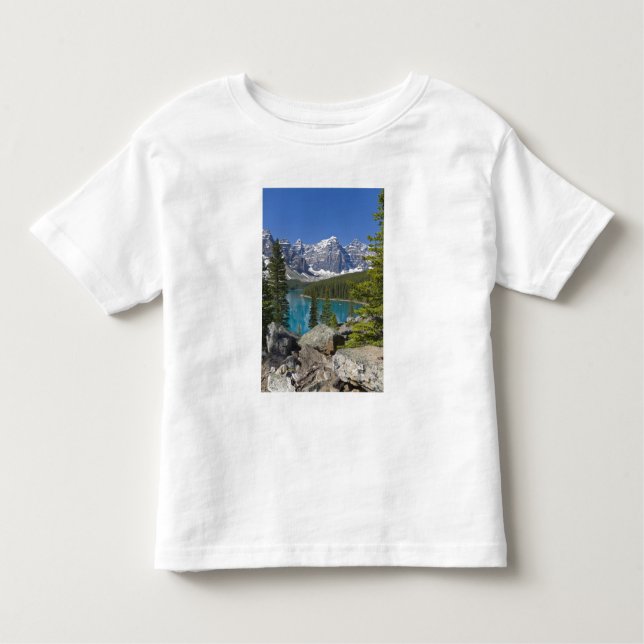 Camiseta Infantil Moraine Lake, Canadian Rockies, Alberta, Canadá (Frente)