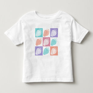 Camiseta Infantil Morangos Colorido Verão
