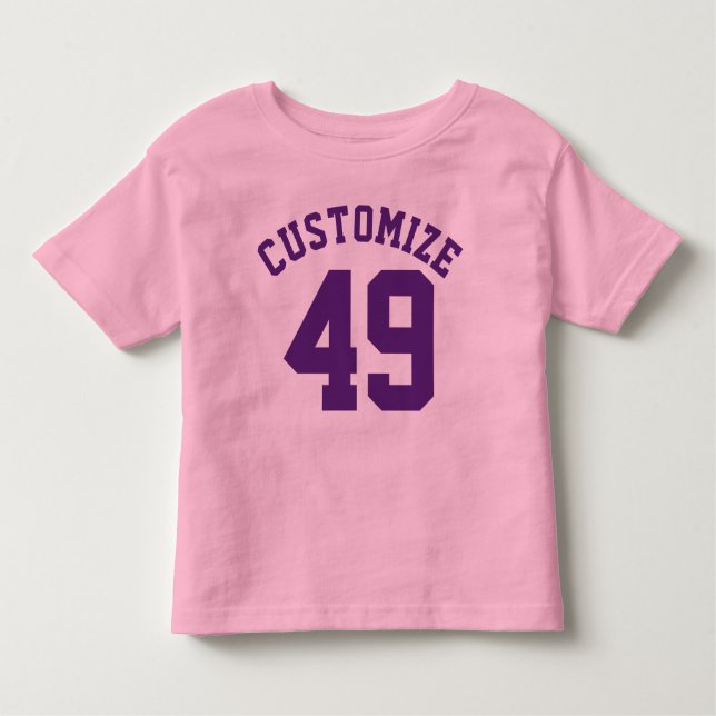 Camiseta Infantil Morcego roxo rosa e escuro | Sports Jersey Design (Frente)