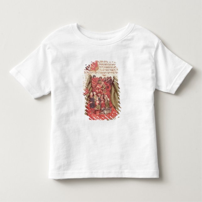 Camiseta Infantil Moses conduz as crianças de Israel (Frente)