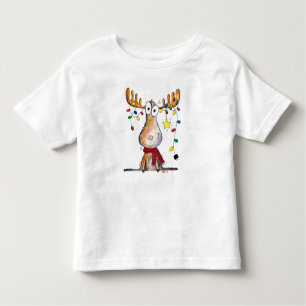 Camiseta Infantil Moso de Natal Branco Bonito