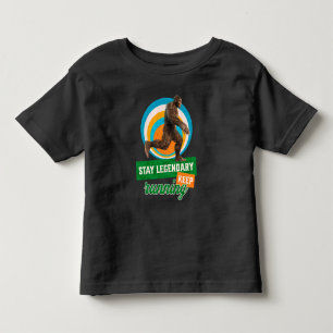 Camiseta Infantil Motivação Divertida de Bigfoot Correndo