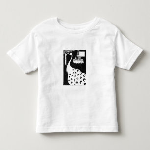 Camiseta Infantil Motivo do pavão, de "do d'Arthur Le Morte" (litho