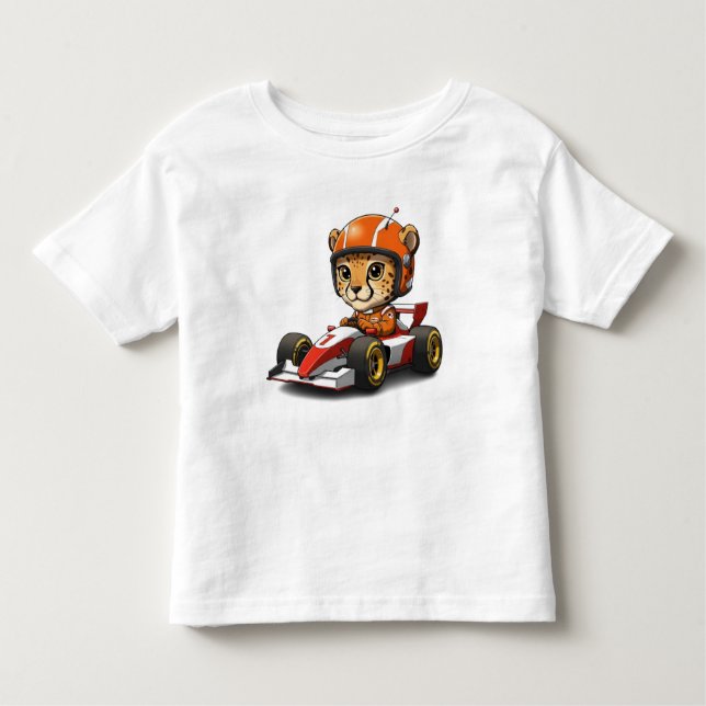 Camiseta Infantil Motorista De Carro De Chita-Chita (Frente)