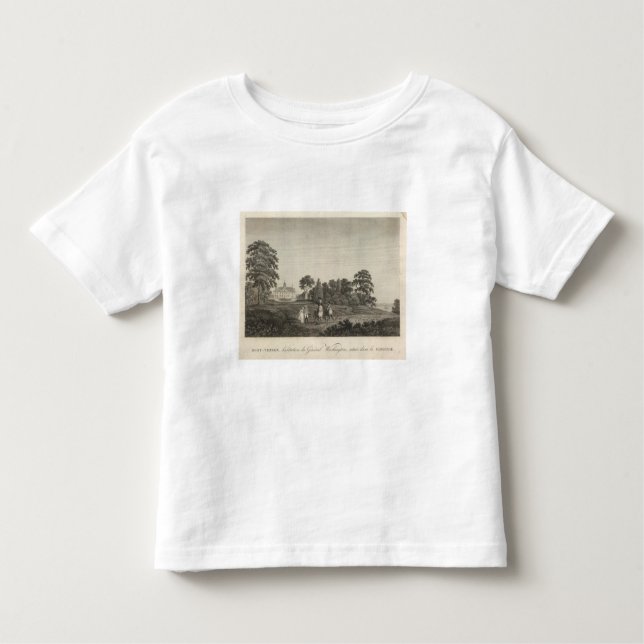 Camiseta Infantil Mount Vernon, casa do general Washington (Frente)