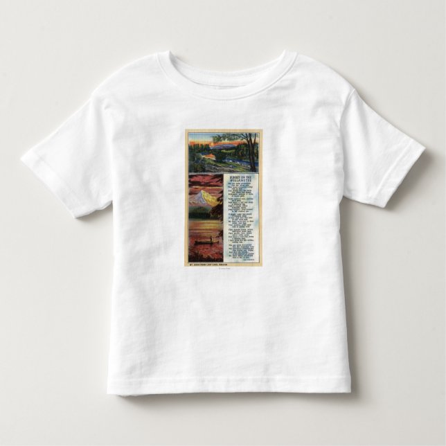 Camiseta Infantil Mt. Capa de opinião perdida do lago (Frente)
