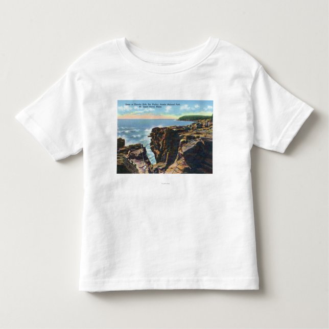 Camiseta Infantil Mt. Ideia de ilha de deserto do furo do trovão (Frente)