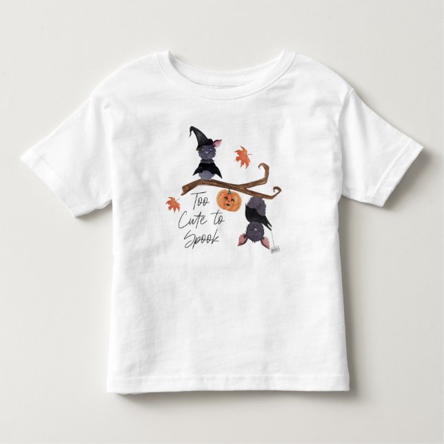 Camiseta Infantil Muito bonitinho para "Spook Halloween Bats" (Frente)