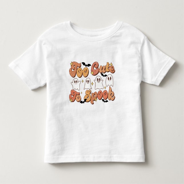 Camiseta Infantil Muito fofo para fantasmas, T-Shirt (Frente)