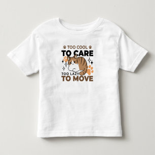Camiseta Infantil Muito Legal para se importar, muito preguiçoso par