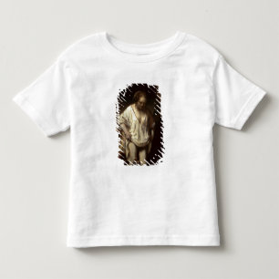 Camiseta Infantil Mulher Bathing em um Stream, 1654